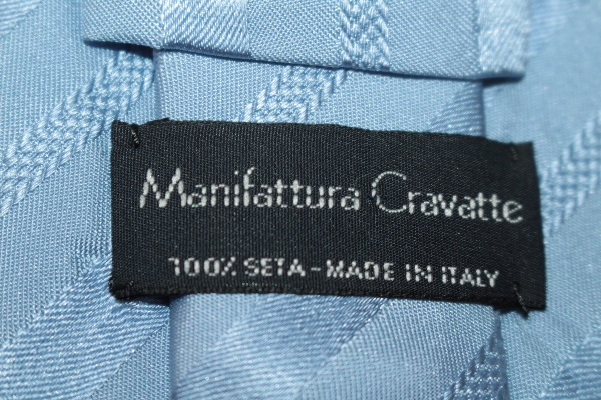 美品 manifatture cravatte ブルー　ネクタイセッテピエゲ 美品 manifatture cravatte ブルー ネクタイセッテピエゲ