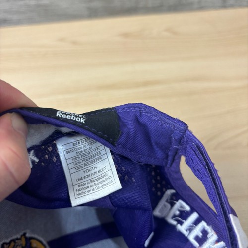 Minnesota Vikings Hat Cap Strap Back Youth Boys Purple Football Adrian Peterson - Picture 11 of 12