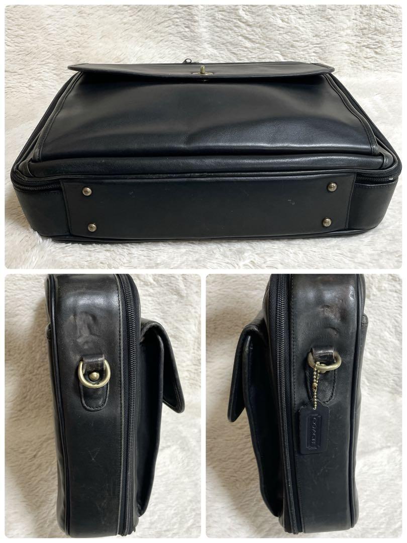 バッグ Vintage Coach Turnlock 2Way BusinessBag Vintage Coach Winnie Brown Turnlock 2Way Handbag Shoulder
