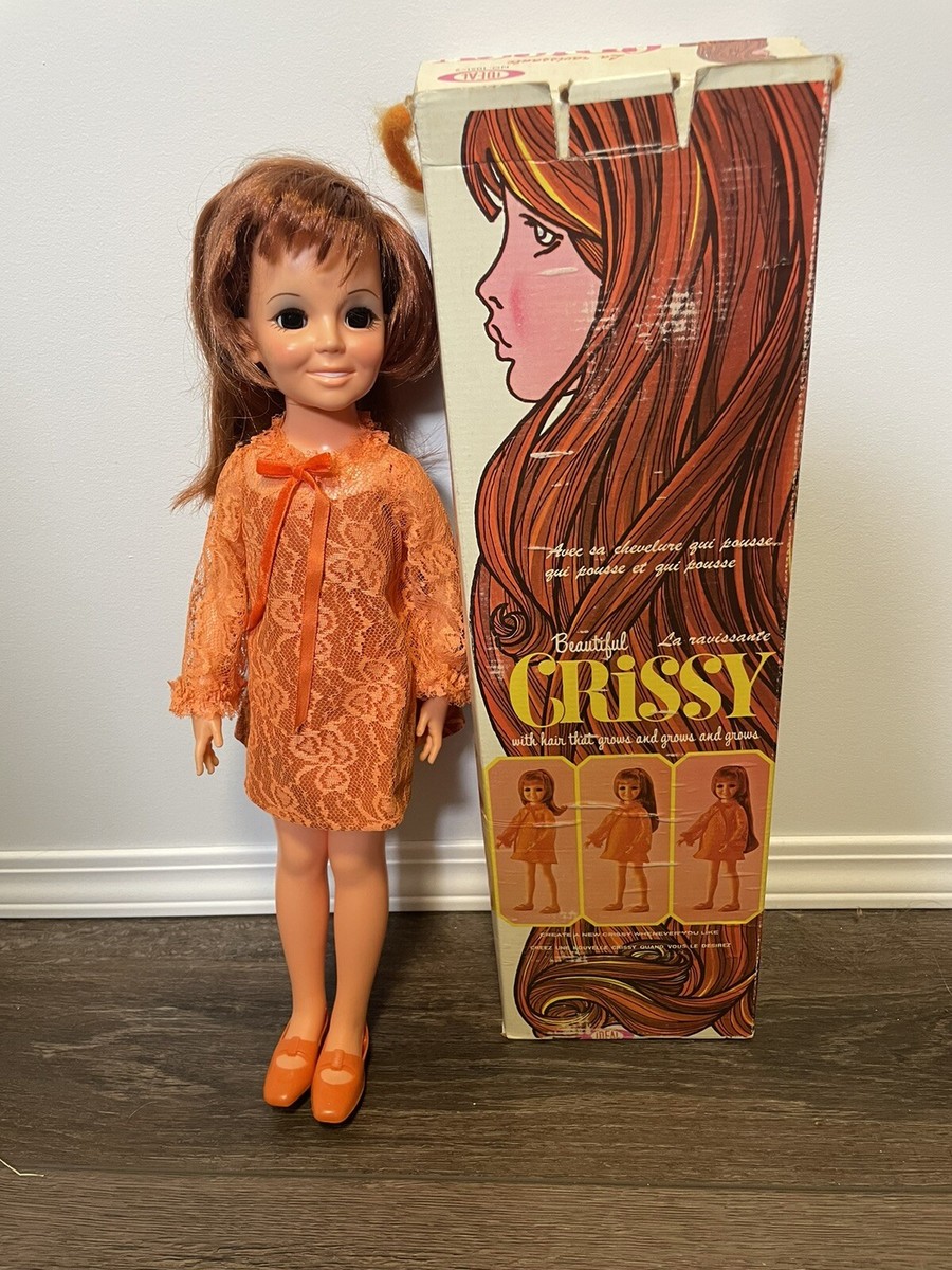 Vintage 1970's 'Beautiful Crissy' Doll with Original Box 'Hair