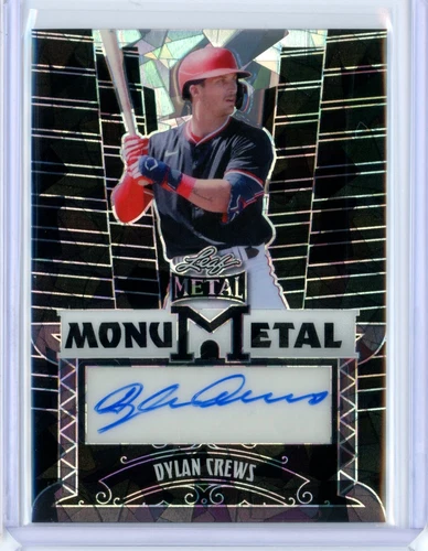 2024 Leaf Metal Dylan Crews MonuMetal Crystal Black Autograph - 1/2