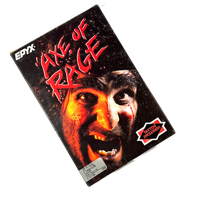 Axe of Rage IBM PC Tandy 5 1/4'' Epyx 1989 Barbarian Fantasy Action Adventure