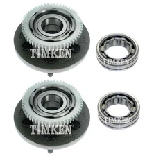 Front and Rear Wheel Bearings & Hubs Kit Timken For Dodge Dakota Durango RWD