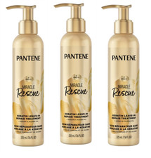 BL Pantene Miracle Rescue Keratin Leave-In Repair Treatment 7.6oz Three Pack 