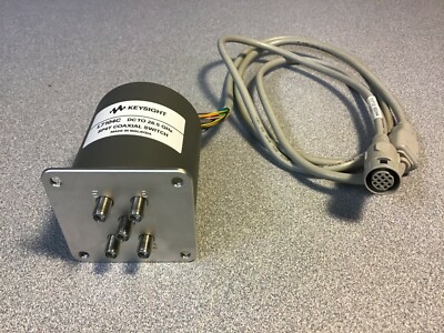 KEYSIGHT / AGILENT L7104C COAXIAL SWITCH SP4T DC to 26.5 GHz w/cable 11713 60044