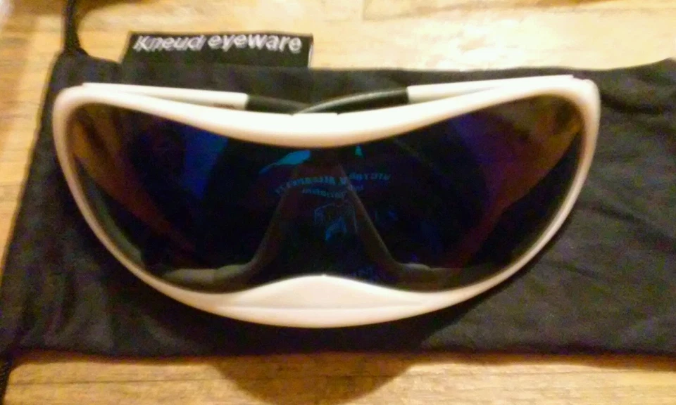 Kneud лицо перчатка белый солнцезащитные очки щит футуристический современный классный уникальный велосипед редкая - Изображение 2 из 4