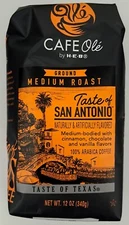 CAFE Olé by H-E-B Medium Roast Taste of San Antonio Ground Coffee, 12 oz