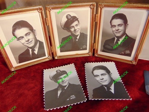 Vintage Photos JACK FORTIER Handsome Young Navy Officer 1950s Korean War Era - Picture 2 of 11