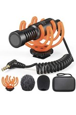 New Pixel M80 Microphone Super Cardioid 3.5mm for Camera/Phone etc