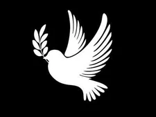 DOVE Peace on Earth Vinyl Decal Car Truck Wall Sticker CHOOSE SIZE COLOR