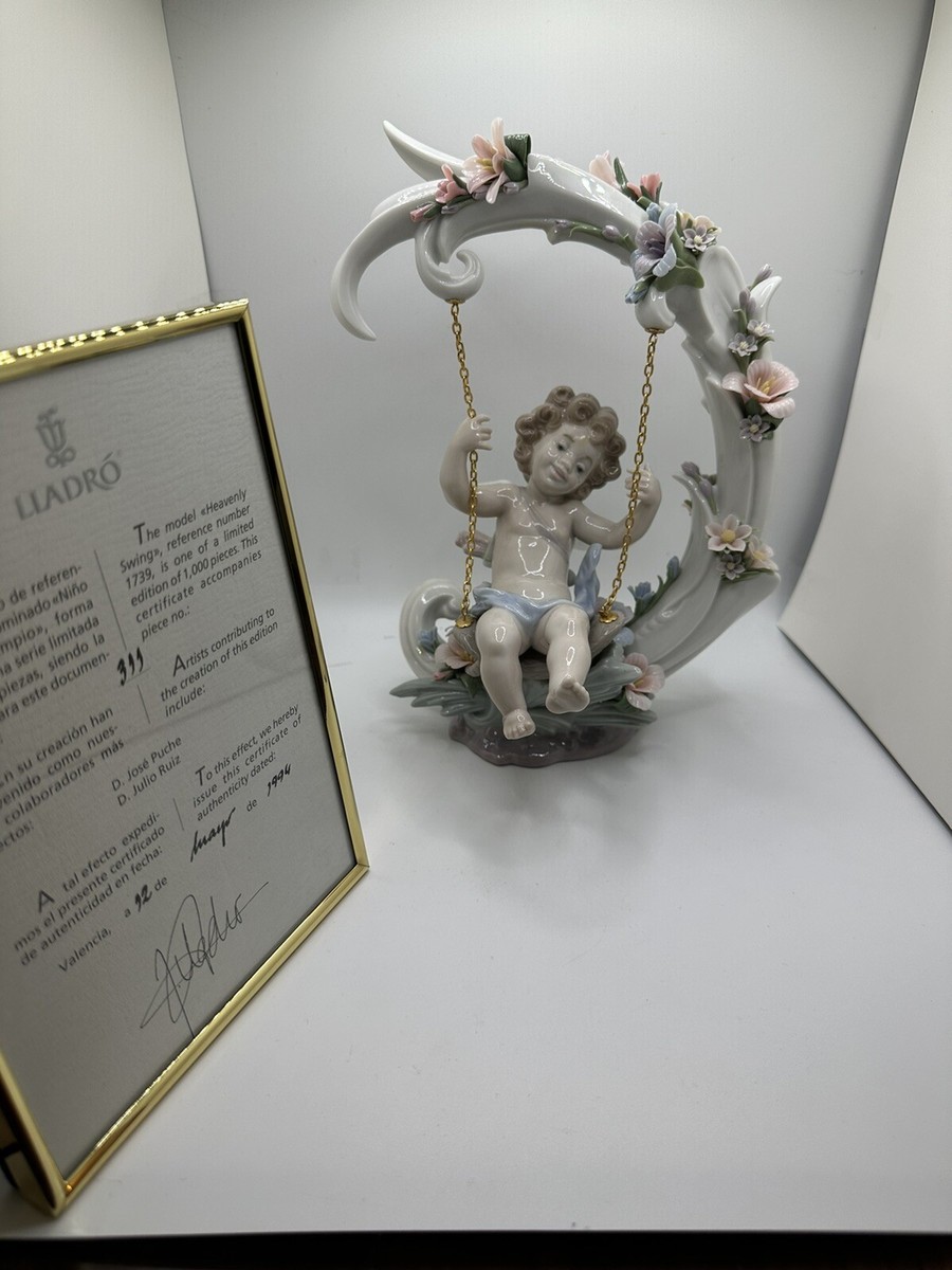 Lladro - Heavenly Swing series 1739 -pristine with box