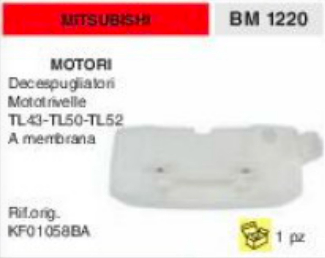 KF01058BA SERBATOIO MOTOTRIVELLA DECESPUGLIATORE MITSUBISHI TL43 TL50 TL52 
