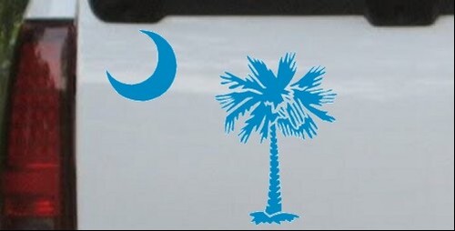 Calcomanía Palmetto Palm Tree Luna ventana para automóvil o camión computadora portátil - Imagen 22 de 32