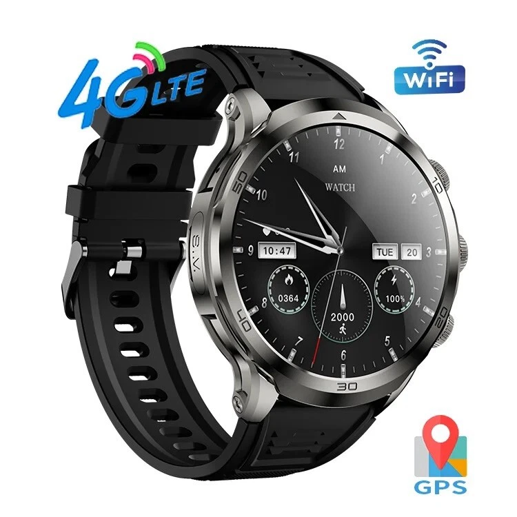 SMARTWatch 128GB 1.95” TOUCHSCREEN 4G Android 8.1 HD Rotating Camera,GPS,1990mAh - Image 2 of 4