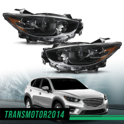 Fit For 2013-2016 Mazda CX-5 Headlights Halogen Projector Factory Headlamp LH+RH
