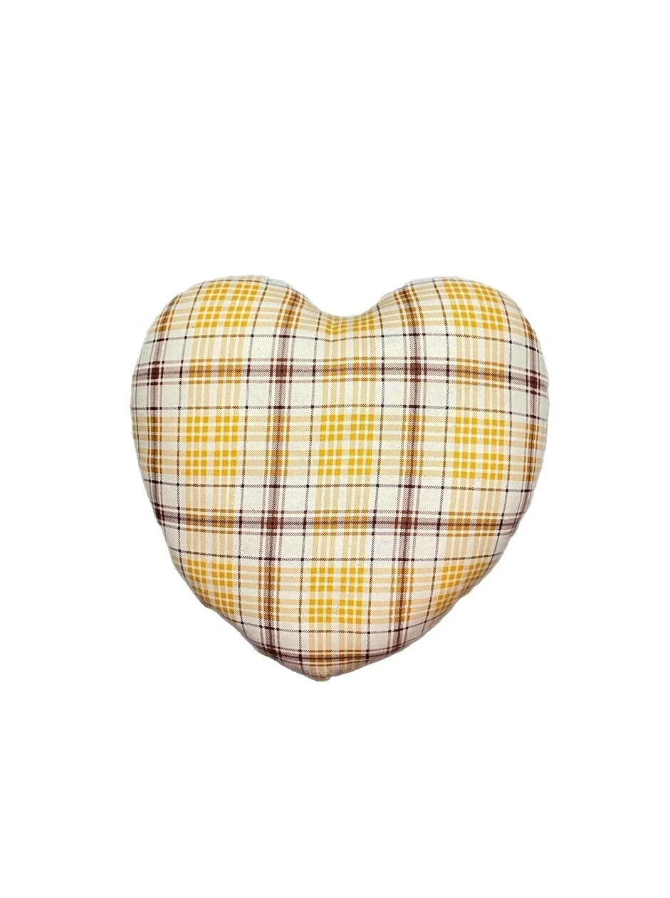 Plaid Guestroom Heart Home Décor Pillows