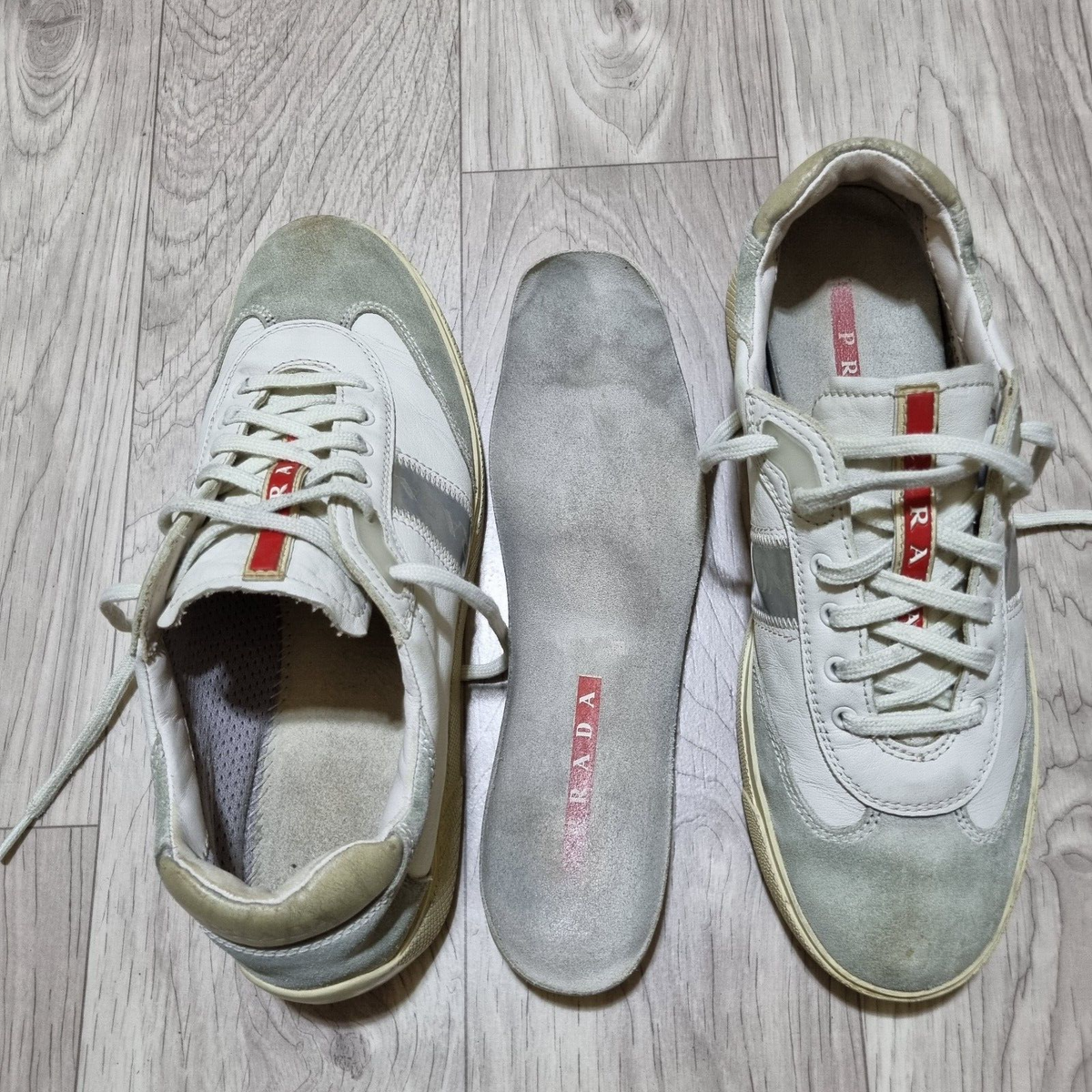 Prada Shoes Sport Leather/Suede Comfort Lace Up Low Sneakers Prada Shoes Sport Leather/Suede Comfort Lace Up Low Sneakers
