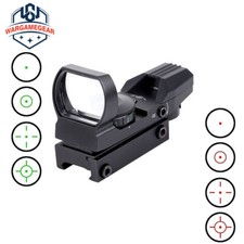 Tactical Holographic Reflex Red Green Dot Sight Scope 4 Reticle 11 & 20 mm Rail
