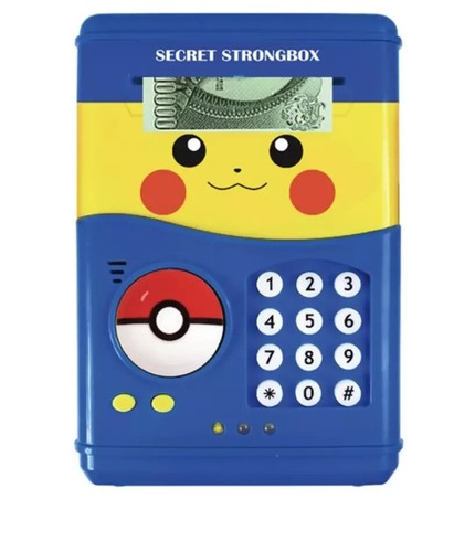 Pokémon Automatic Safe Pokemon Piggy Bank Electronic Money Box Pikachu Bank - Picture 5 of 13