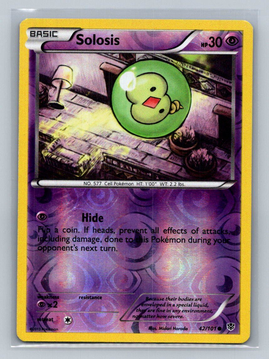 Solosis Plasma Blast 42/101 Near Mint NM Reverse Holo