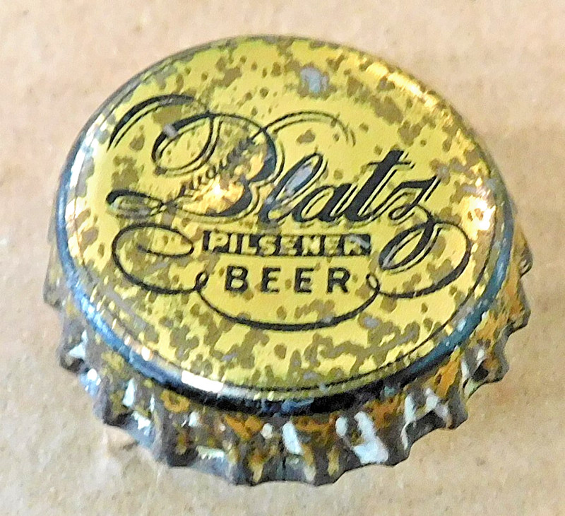 BLATZ PILSENER beer bottle cap WITH CORK 1950s? Milwaukee WI