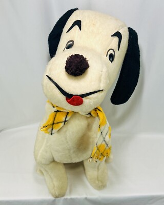 Vintage Rushton Company Big Plush 28 Beagle Dog Puppy Floppy Ears Scarf Tongue