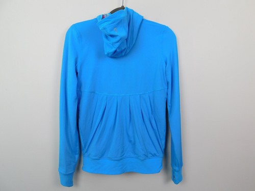 Ivivva Girls Jacket 14 Zip Up Hooded Reversible Athletic Running Blue Pink - Picture 11 of 14