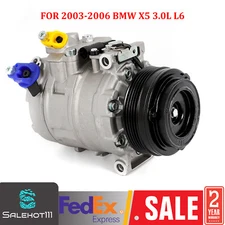 For 2003-2006 BMW X5 3.0i Sport Utility 3.0L AC Compressor w/ Clutch CO 10837C