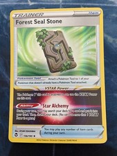 Forest Seal Stone 156/195 Sword & Shield - Silver Tempest Holo Pokemon TCG