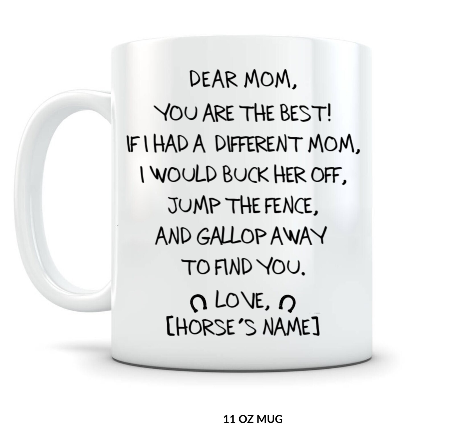 Personalized Mom Gift Mothers Day Horse Mom Mug Funny Coffee Cup For Mothers Day