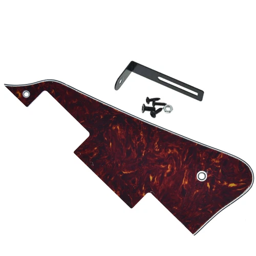 Vintage Tortoise LP Guitar Pickguard with Black Bracket Fits Epi LP