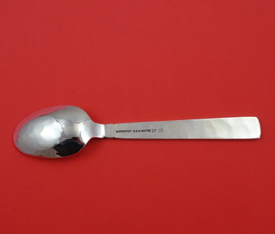 Scandia by Old Newbury Crafters ONC Sterling Silver Place Soup Spoon 7 1/4" - Imagem 2 de 3