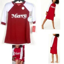 Family PJs Girls Sleep Shirt Pajama Top Merry Choose Size 2T 3T New