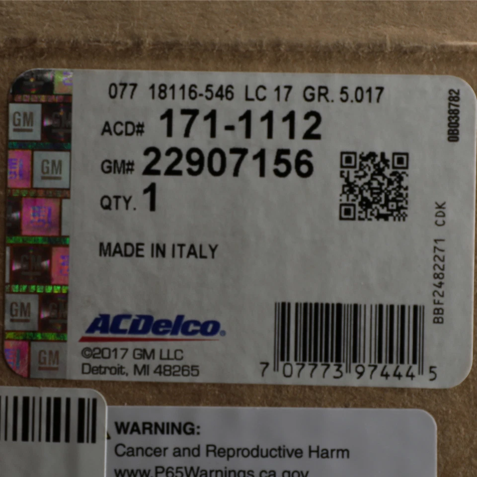 Conjunto de pastillas de freno de disco delanteras OEM NUEVAS 2010-2015 Chevrolet Camaro SS 22907156 Foto 3 de 3