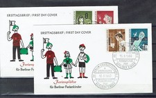 Berlin Minr 193 - 196 Clean On Two Fdc's Ersttagsbriefen