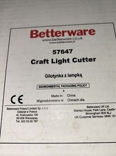 Betterware Craft Light Cutter Mini guillotine, ￼trimmer ( 57647) With Cutters