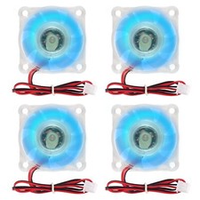 4pcs Cooling Fan 5v 4010 40x40x10mm Dc 5v Brushless Cooling Fans 40mm Fan Blue L