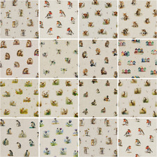 Luxury Cotton Rich Digital Printed Linen PANELS & ALLOVERS Wild Life Pets