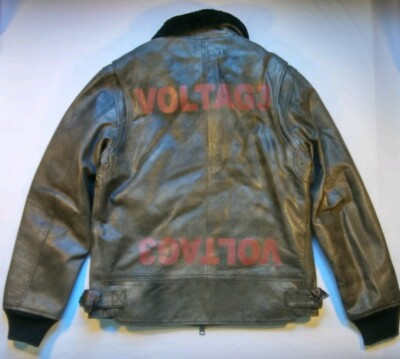 Diesel Mens L-Bowdre Paint Leather G-1 Jacket Size L | eBay