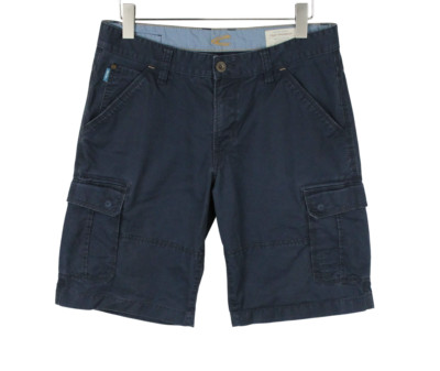 CAMEL ACTIVE Heritage Wear Shorts Men's EU 50 Cargo Pockets Zip Fly Dark Blue