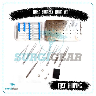 Hand Surgery Basic Set Flat Handle Micro Surgery Surgical Instruments