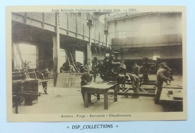 60 / Postcard - Ecole Nazionale Di Jeunes Gypsies Creil - Laboratorio Forge