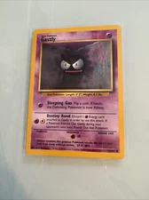 Pokémon Card Gastly 50/102 Base Set Unlimited WOTC Vintage NM Near Mint