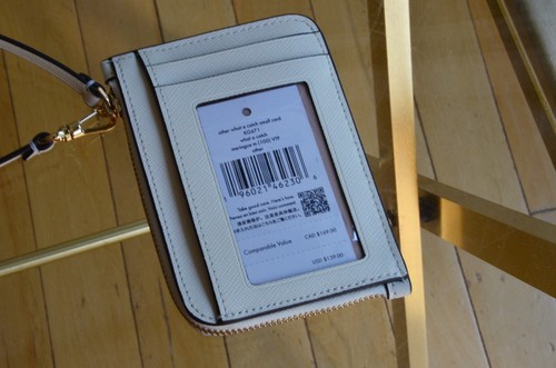 Kate Spade KG671 What A Catch Small Card Holder Wristlet White Fish - Picture 6 of 9
