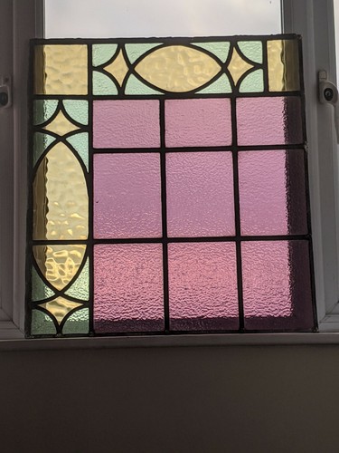 Striking Asymmetrical Design Art Deco Stained Glass Panel Ebay Striking Asymmetrical Design Art Deco Stained Glass Panel Ebay