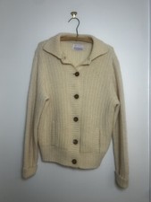 Vintage 60s Pendleton Fisherman’s Cardigan Sweater Medium 38 Wool USA Made VTG