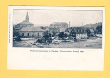 21.8.1897 HAINSBERG - Ueberschwemmung in Deuben  ( Freital ) Plauen´scher Grund