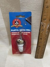 1998 Looney Tunes Taz Playful Zipper Pull Keychain