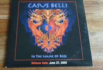 Casus Belli In The Name Of Rose Power Metal Classic Metal Card Sleeve CD