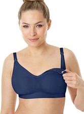 Playtex Nursing Wirefree Bra with X-Temp Cooling Tech 4956 -in The Navy, XS